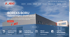 Desktop Screenshot of boreks.com.tr